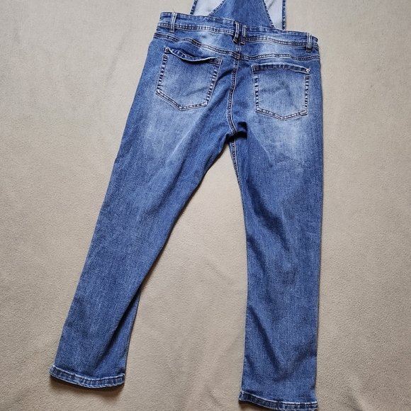 Women's Overalls Distressed Jeans Sz 13 Eighty Two Denim - Picture 11 of 15